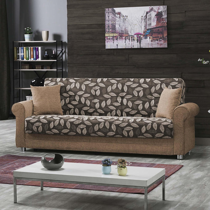 Ottomanson Rio Grande Collection Upholstered Convertible Sofabed with Storage - Home And Beyond