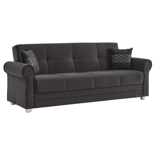 Ottomanson Sara Collection Upholstered Convertible Sofabed with Storage image