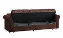Ottomanson Rio Grande Collection Upholstered Convertible Sofabed with Storage - Home And Beyond