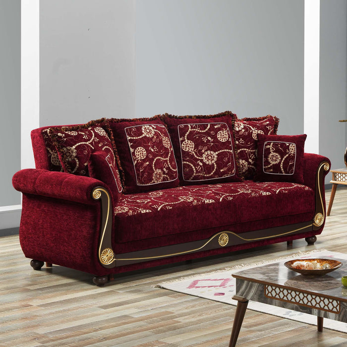 Ottomanson Americana Collection Upholstered Convertible Sofabed with Storage - Home And Beyond