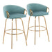 Claire 30" Fixed Height Barstool - Set of 2 image