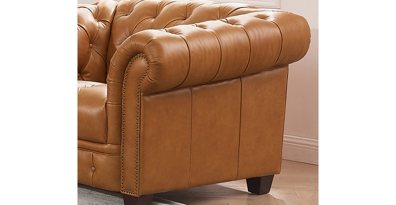 York Waxy Pull-up Leather Sofa Collection