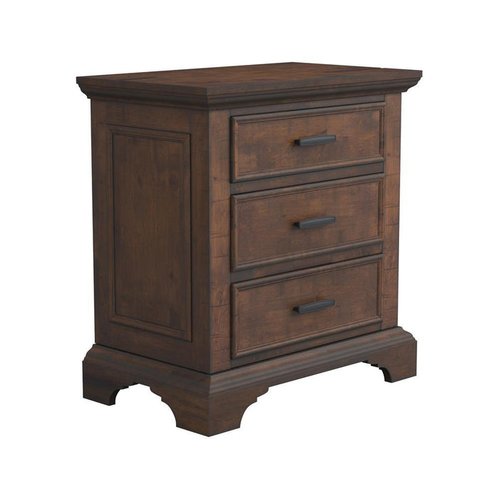 Elk Grove 3-drawer Nightstand Vintage Bourbon