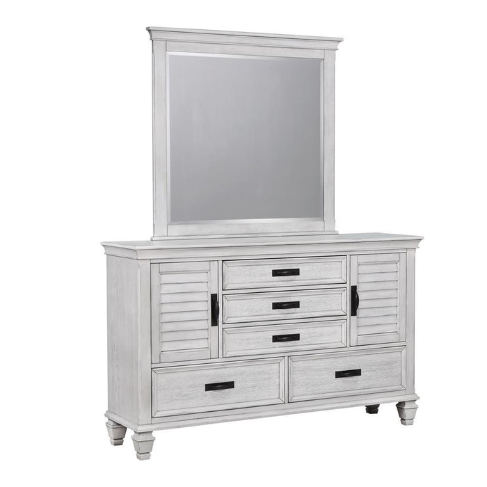 Franco Rectangular Dresser Mirror Antique White