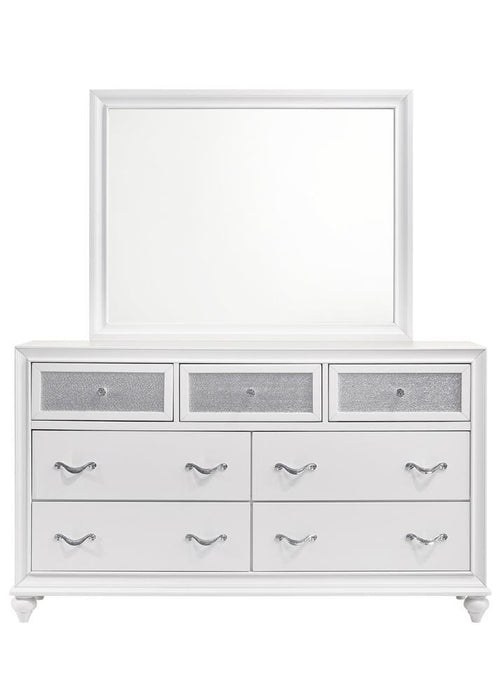 Barzini Rectangle Dresser Mirror White