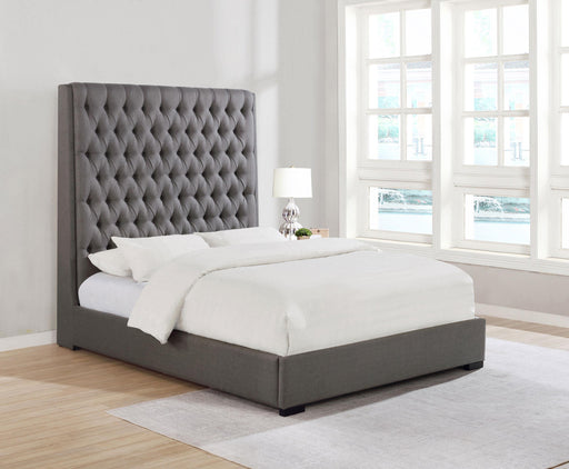 Camille Tall Tufted California King, E.King & Queen Bed Grey image