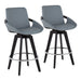 Cosmo Swivel Fixed-Height Counter Stool - Set of 2 image