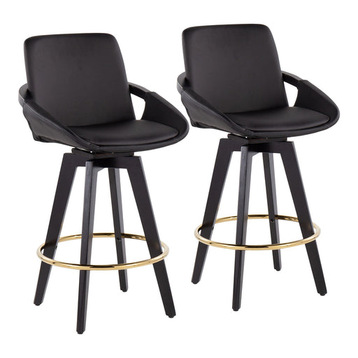 Cosmo Swivel Fixed-Height Counter Stool - Set of 2 image