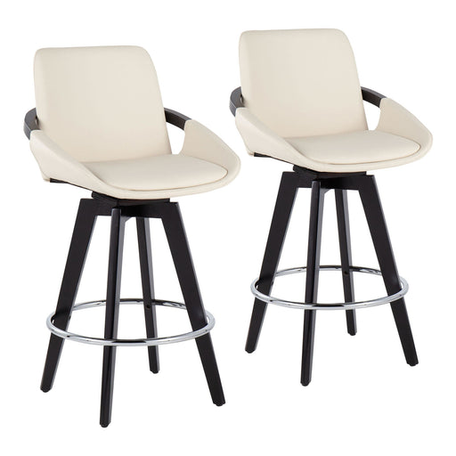 Cosmo Swivel Fixed-Height Counter Stool - Set of 2 image