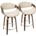 Curvini 24'' Fixed Height Counter Stool - Set of 2 image