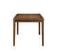 Gia 5 Pc 60" Dining Table & 4 Chairs-Brown