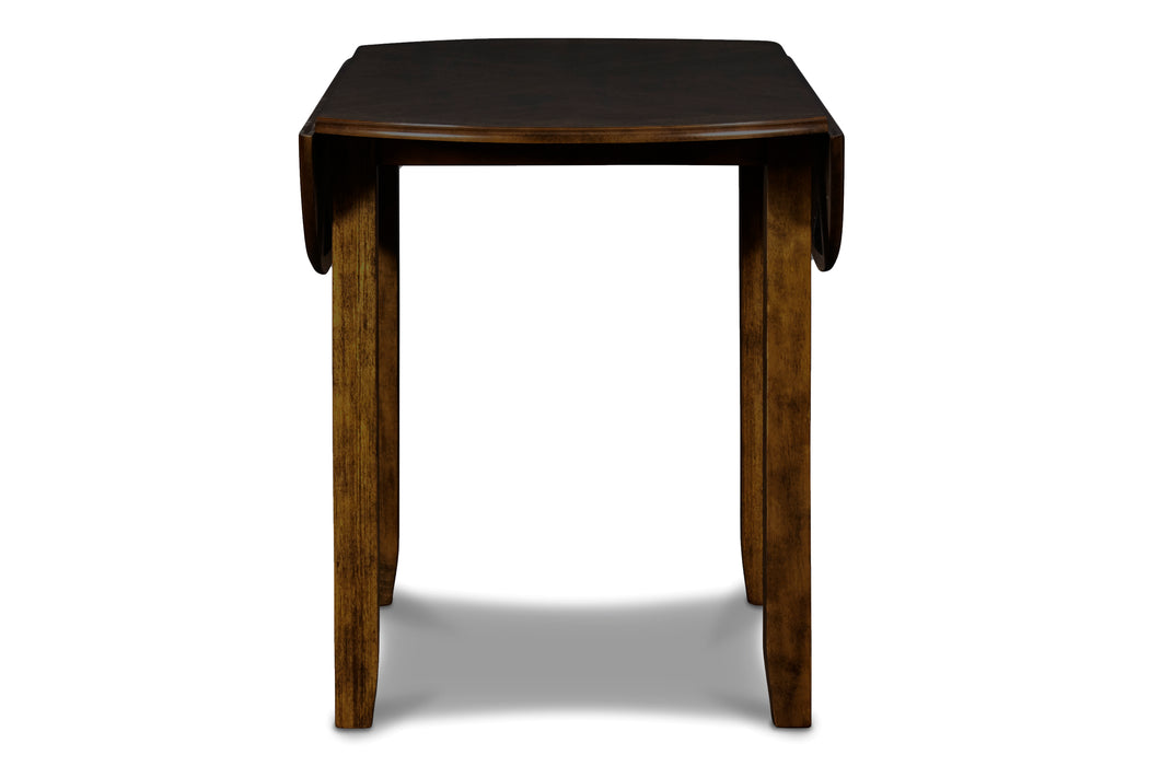 Gia 3 Pc 42" Drop Leaf Dining Table & 2 Chairs-Brown