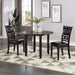 Gia 3 Pc 42" Drop Leaf Dining Table & 2 Chairs-Ebony
