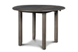 Gia 3 Pc 42" Drop Leaf Dining Table & 2 Chairs-Gray