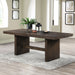 Kody Rectangle Dining Table Base-Dk Walnut