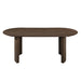 Kody 79" Oval Dining Table Top-Dk Walnut