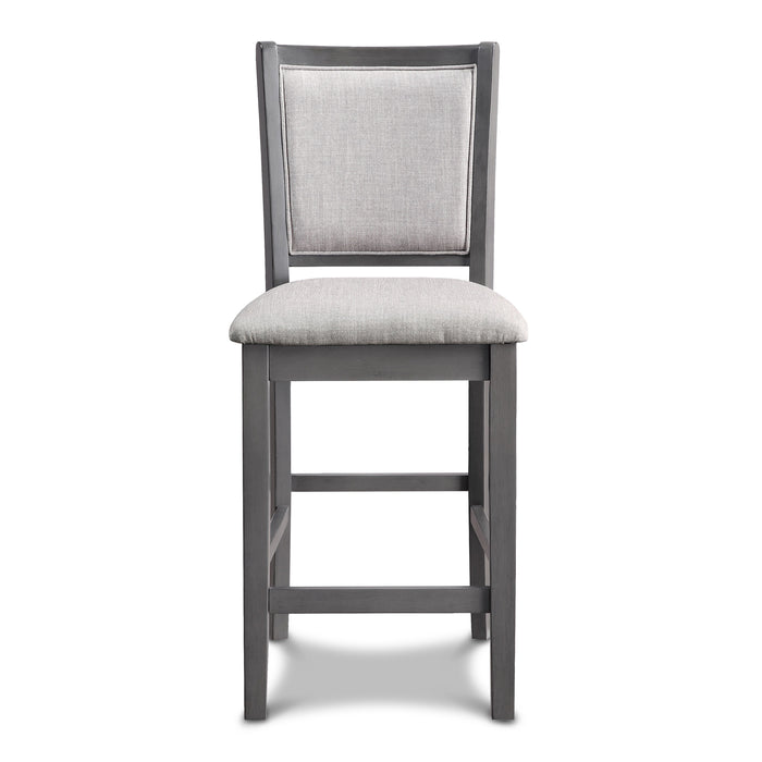 Amy Counter Chair (2/Ctn)-Gray