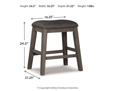 Caitbrook Counter Height Upholstered Bar Stool - Home And Beyond