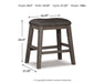 Caitbrook Counter Height Upholstered Bar Stool - Home And Beyond