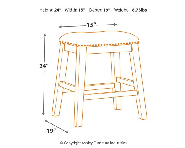 Caitbrook Counter Height Upholstered Bar Stool