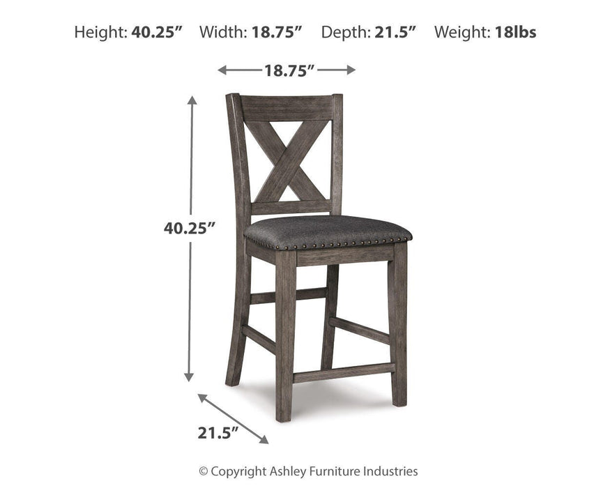 Caitbrook Counter Height Upholstered Bar Stool - Home And Beyond