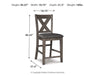 Caitbrook Counter Height Upholstered Bar Stool - Home And Beyond