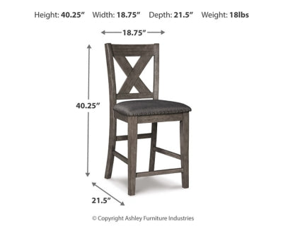 Caitbrook Counter Height Upholstered Bar Stool - Home And Beyond