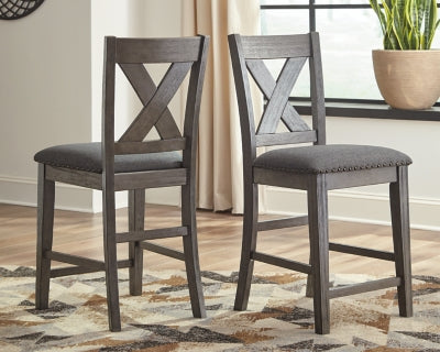 Caitbrook Counter Height Upholstered Bar Stool - Home And Beyond