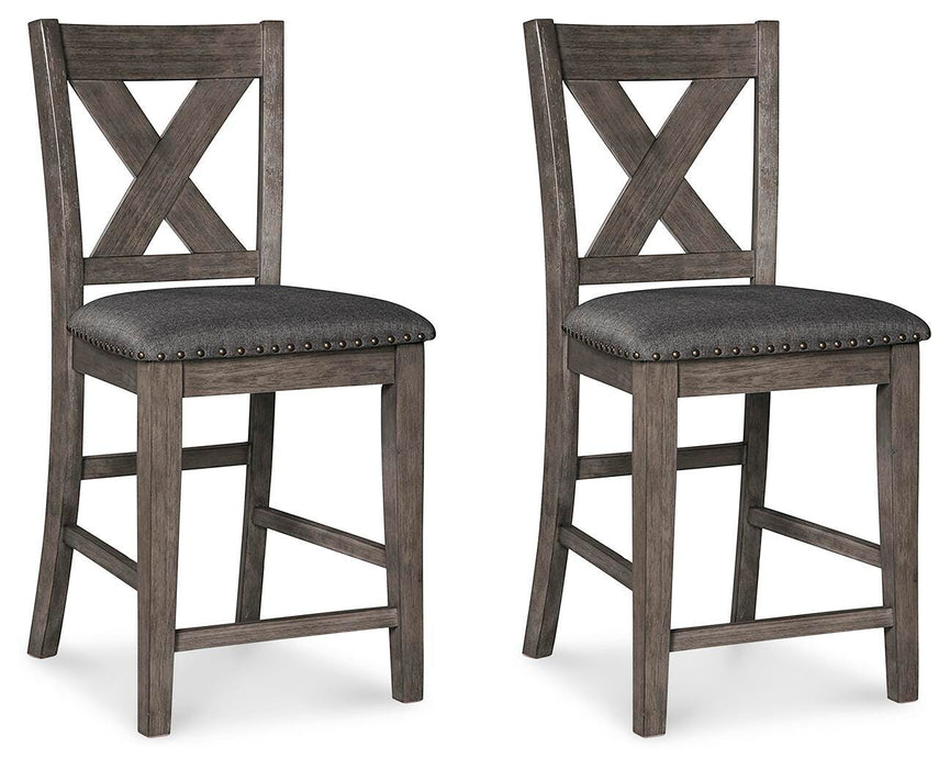 Caitbrook Counter Height Upholstered Bar Stool - Home And Beyond