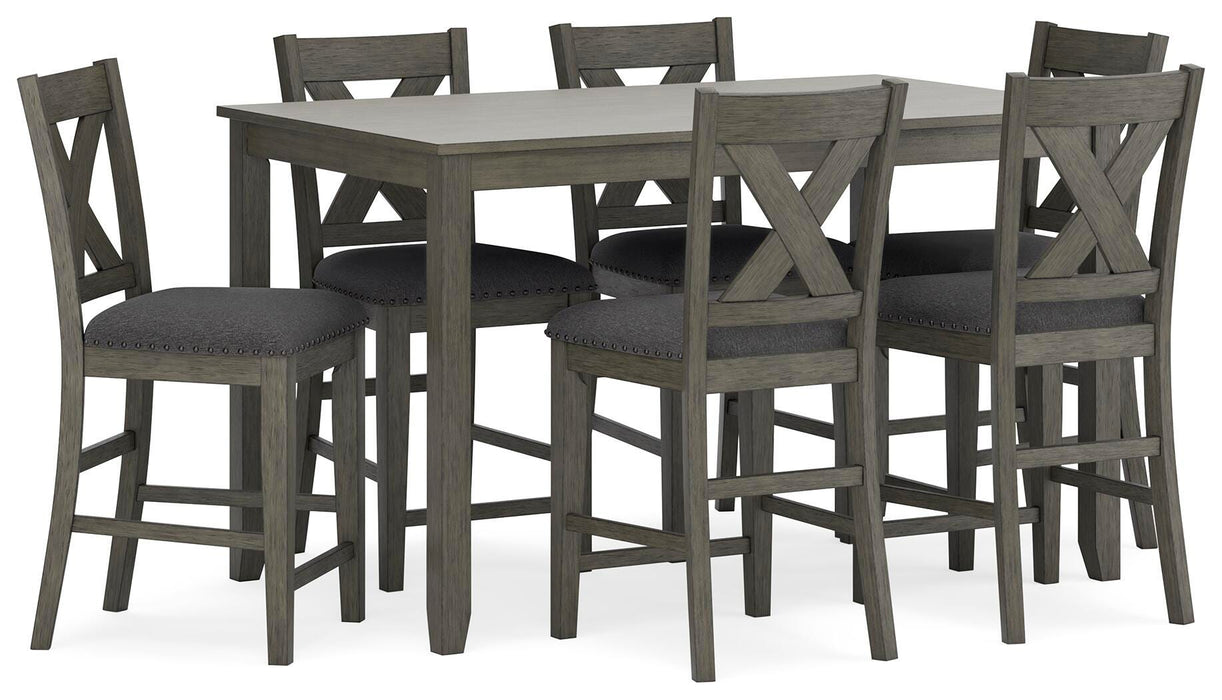 Caitbrook Counter Height Dining Table and Bar Stools (Set of 7) - Home And Beyond