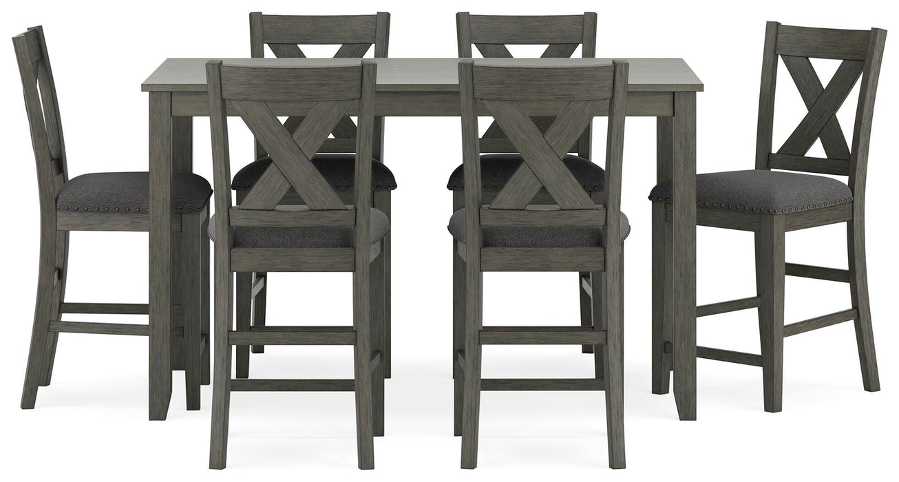 Caitbrook Counter Height Dining Table and Bar Stools (Set of 7) - Home And Beyond