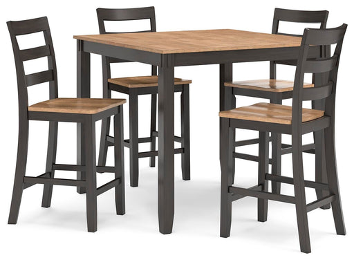 Gesthaven Counter Height Dining Table and 4 Barstools (Set of 5) - Home And Beyond