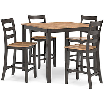 Gesthaven Counter Height Dining Table and 4 Barstools (Set of 5) - Home And Beyond