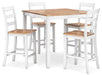 Gesthaven Counter Height Dining Table and 4 Barstools (Set of 5) - Home And Beyond