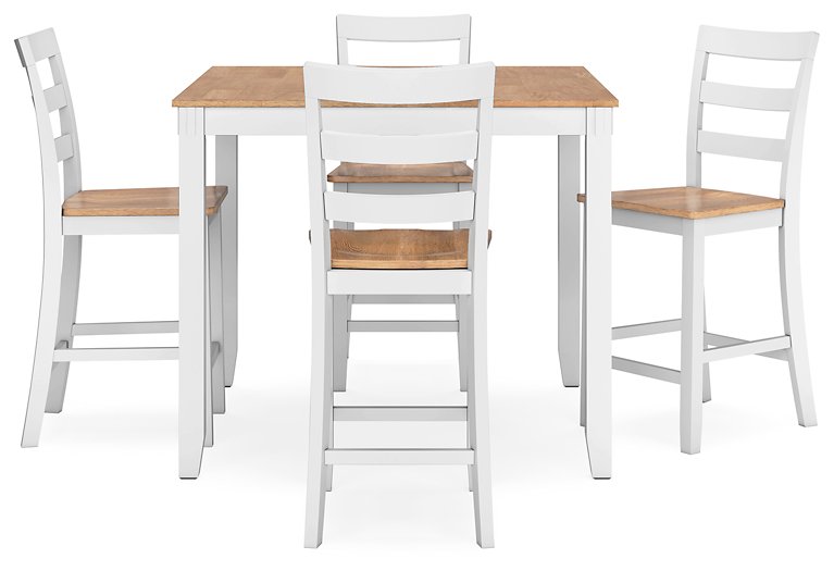 Gesthaven Counter Height Dining Table and 4 Barstools (Set of 5) - Home And Beyond