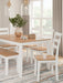 Gesthaven Dining Table with 4 Chairs and Bench (Set of 6) - Home And Beyond