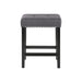 Celeste Theater Bar Table W/ 3 Stools-Gray