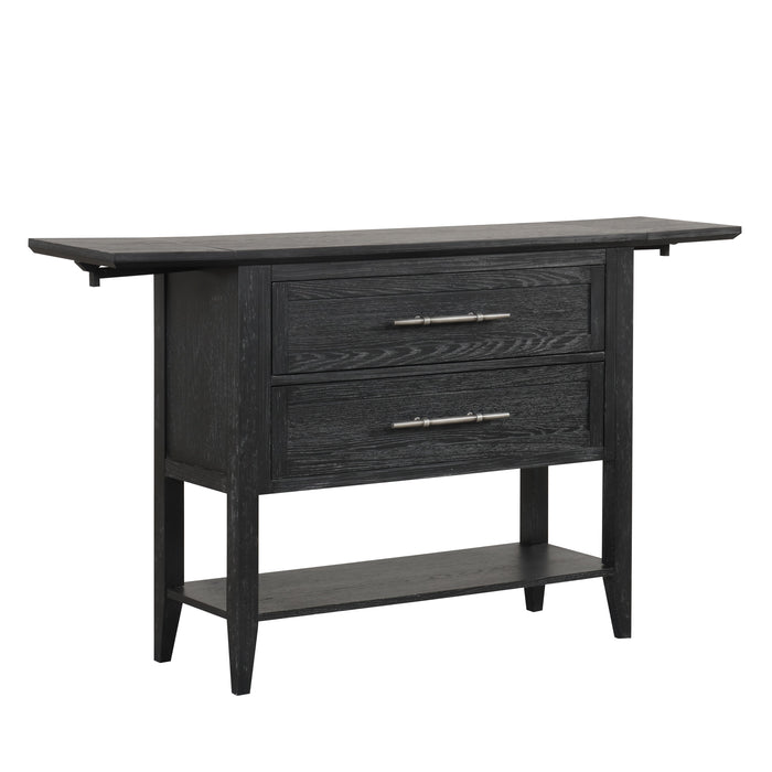 Sable Crest Drop Leaf Server-Black