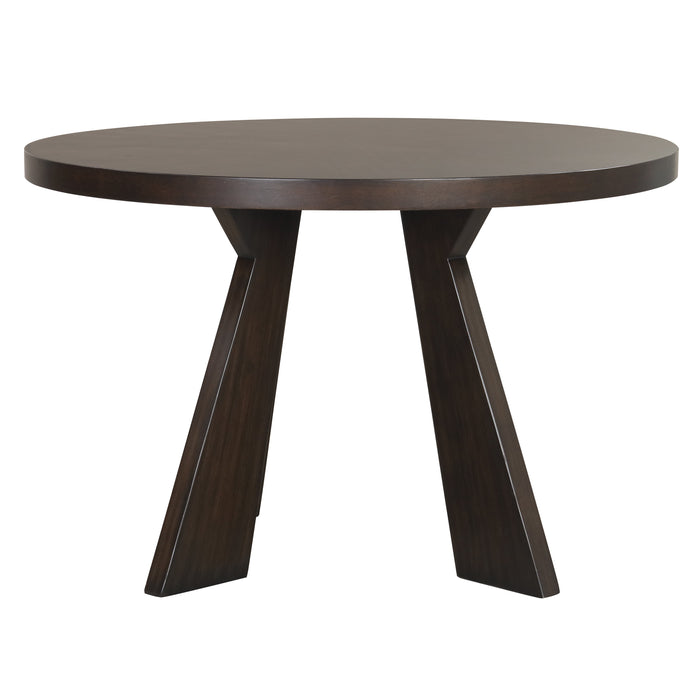Chestnut Ridge 47" Round Table-Brown