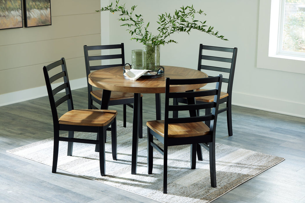 Blondon Dining Table and 4 Chairs (Set of 5) - Home And Beyond