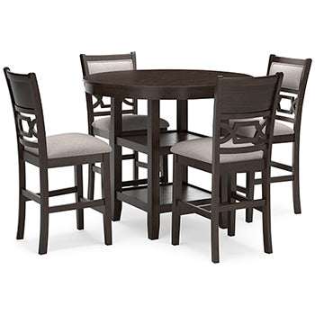 Langwest Counter Height Dining Table and 4 Barstools (Set of 5) - Home And Beyond