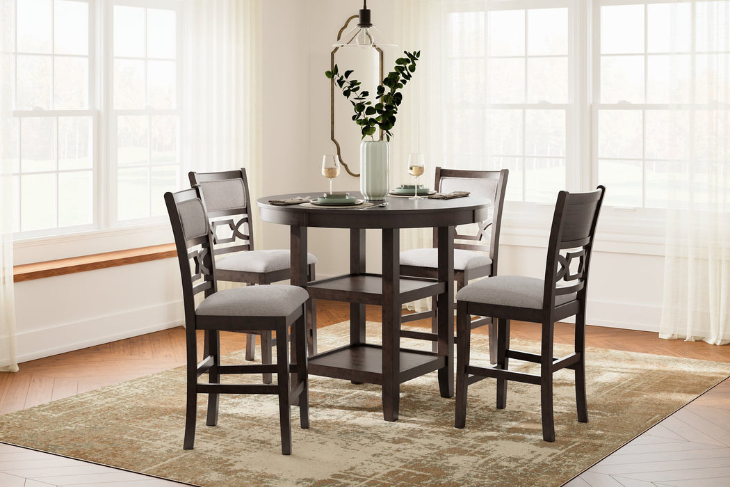 Langwest Counter Height Dining Table and 4 Barstools (Set of 5) - Home And Beyond