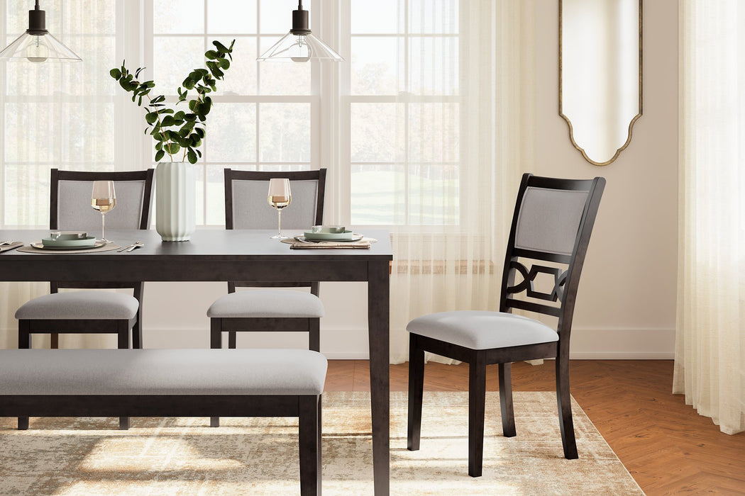 Langwest Dining Table and 4 Chairs and Bench (Set of 6) - Home And Beyond
