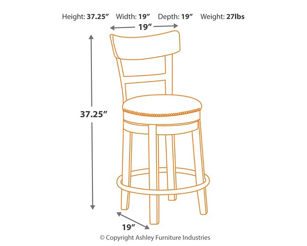 Pinnadel Counter Height Bar Stool - Home And Beyond