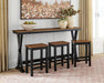 Wildenauer Counter Height Dining Table and 3 Barstools Set - Home And Beyond