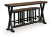 Wildenauer Counter Height Dining Table and 3 Barstools Set - Home And Beyond