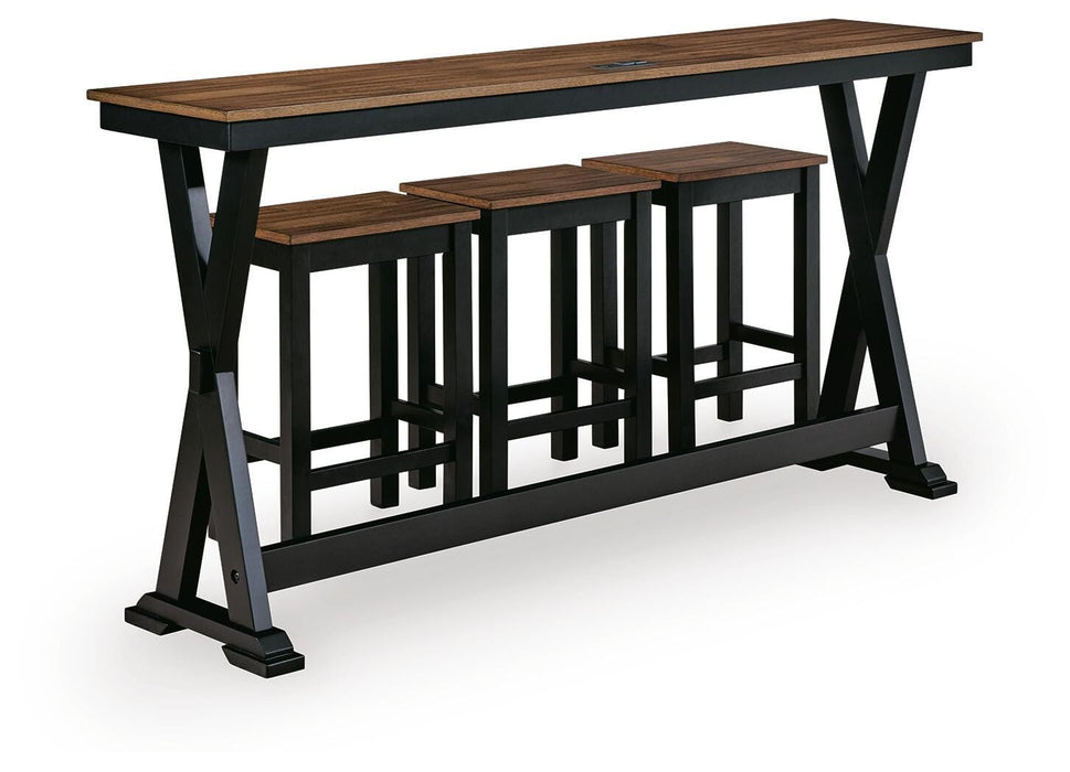 Wildenauer Counter Height Dining Table and 3 Barstools Set - Home And Beyond