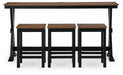 Wildenauer Counter Height Dining Table and 3 Barstools Set - Home And Beyond