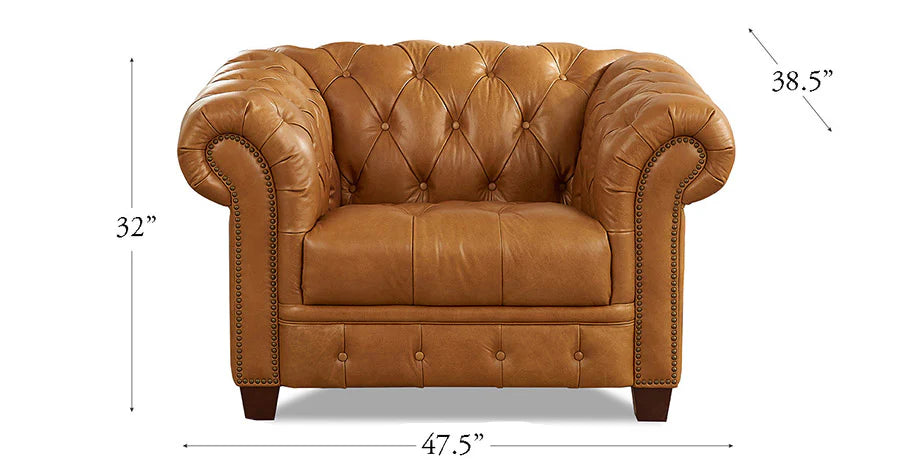 York Waxy Pull-up Leather Sofa Collection