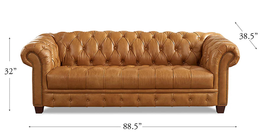 York Waxy Pull-up Leather Sofa Collection